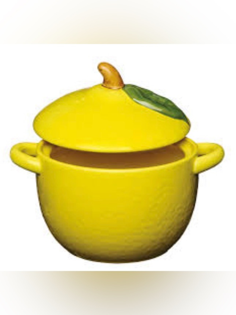 Yellow Lemon Fruit Ceramic Baker